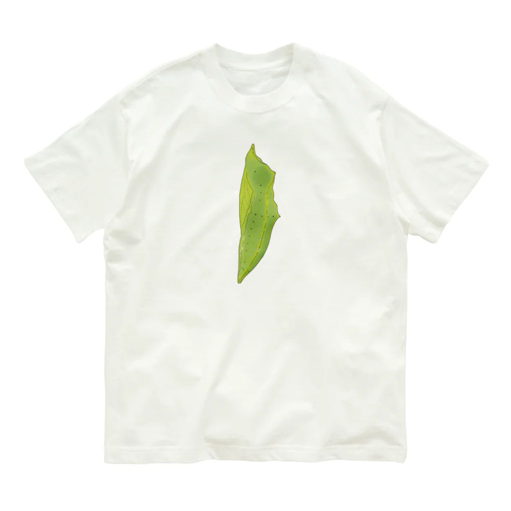 ぷにっと！パピなみ【公式】のモンシロチョウ(さなぎ) Organic Cotton T-Shirt