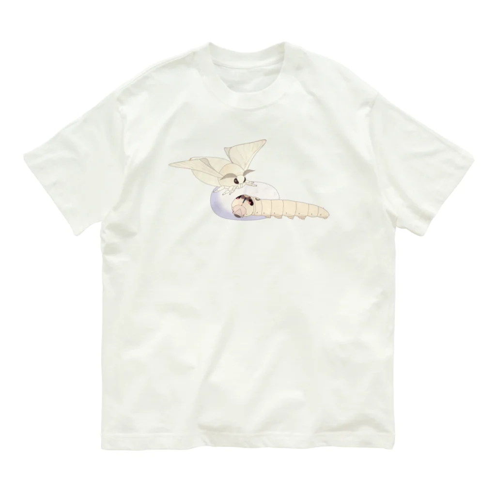 ぷにっと！パピなみ【公式】のカイコガ(しゅうごう) Organic Cotton T-Shirt