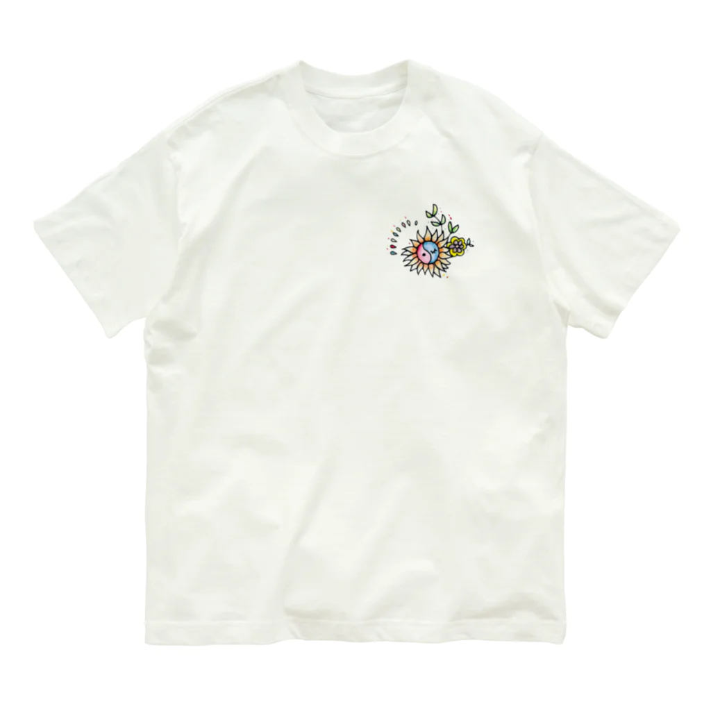 TENTENCLUBの平和と愛『後ろプリント』 オーガニックコットンTシャツ