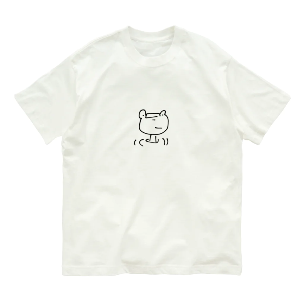 ゆるしおの温泉カエル オーガニックコットンTシャツ