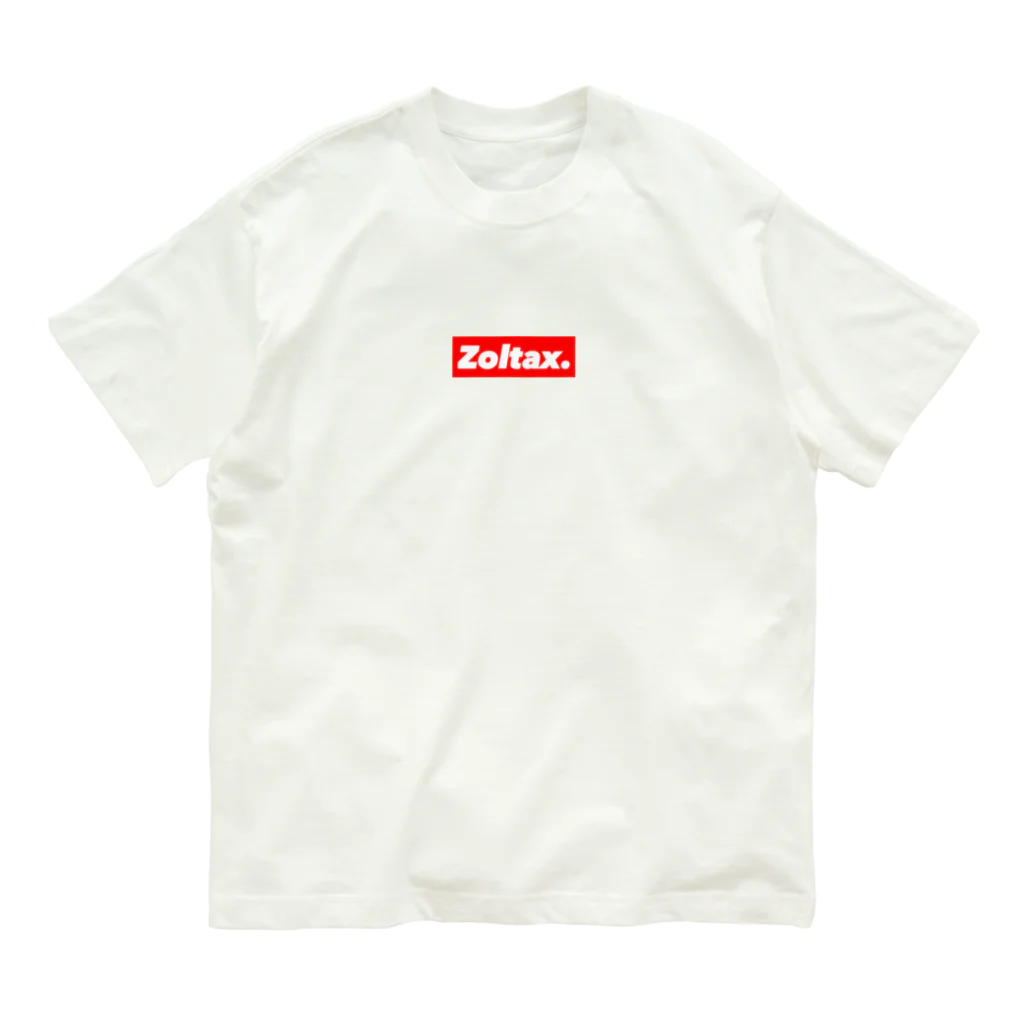 Zoltax.のBOX LOGO オーガニックコットンTシャツ