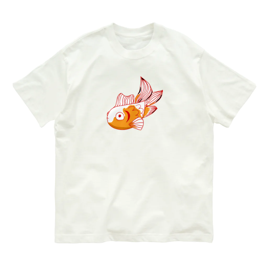 しぜんのグッズの出目金くん Organic Cotton T-Shirt