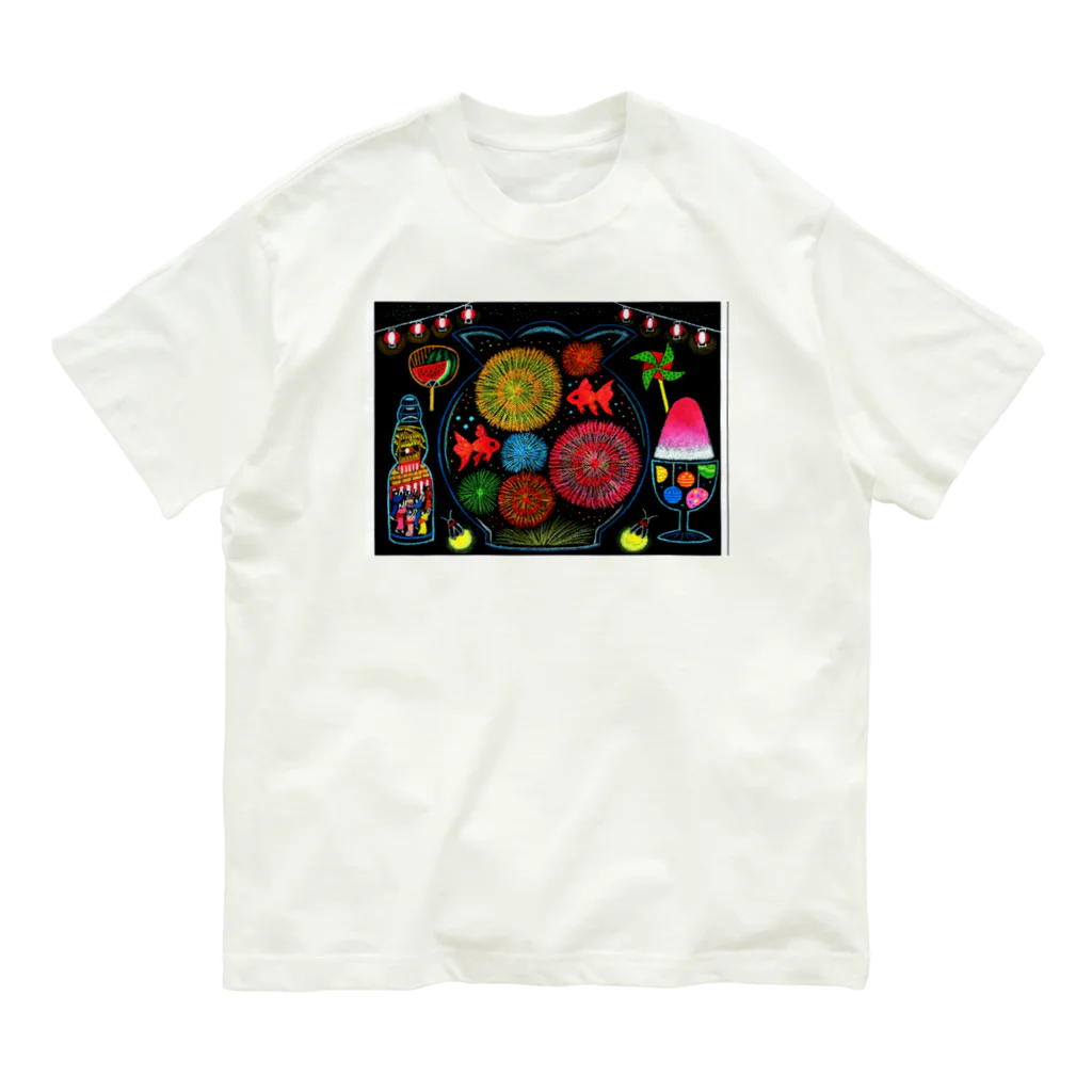 tamtamlandのずっと忘れない夏祭り Organic Cotton T-Shirt