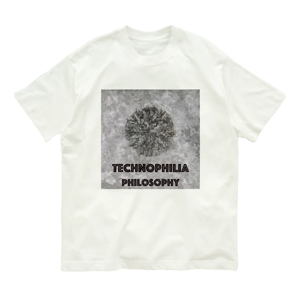 technophilia philosophyの鉛筆抽象画 オーガニックコットンTシャツ