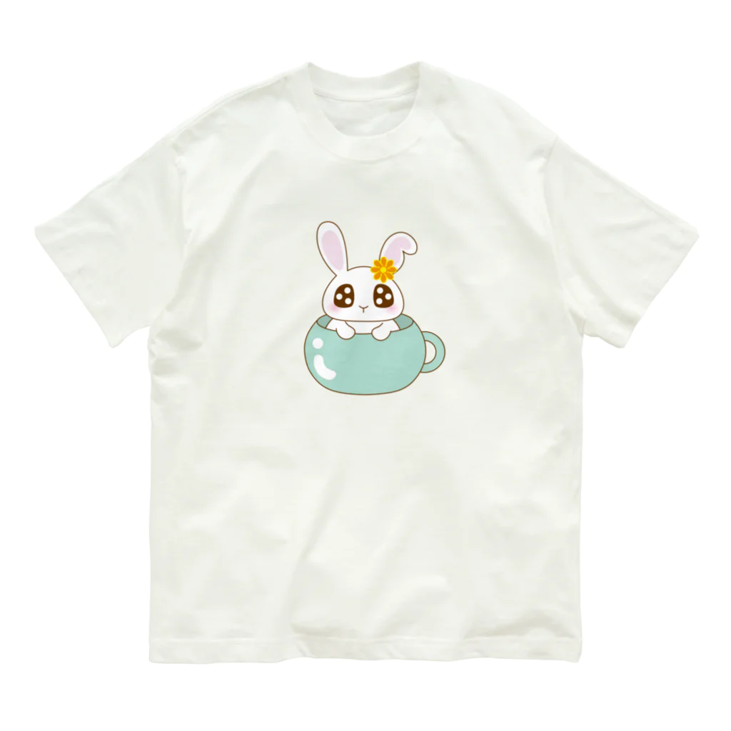 COCOROのマグカップうさぴょん Organic Cotton T-Shirt