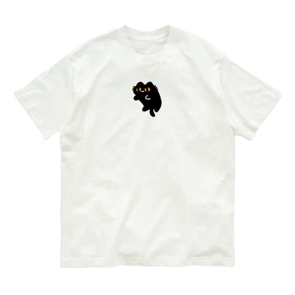 tmyのblack cat*Length* オーガニックコットンTシャツ