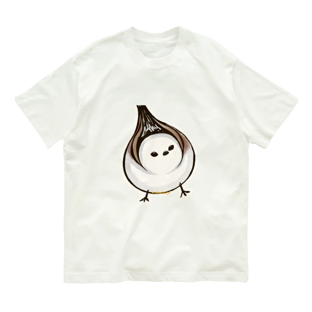 三月うさぎのみせのシマエナガ オーガニックコットンTシャツ