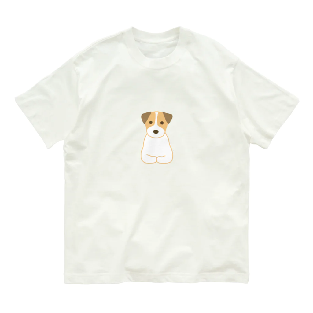 ゆいたっく／犬イラストの香箱(大きめ) Organic Cotton T-Shirt