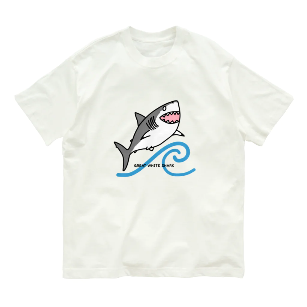 BLUENASHARKのホホジロザメ Organic Cotton T-Shirt