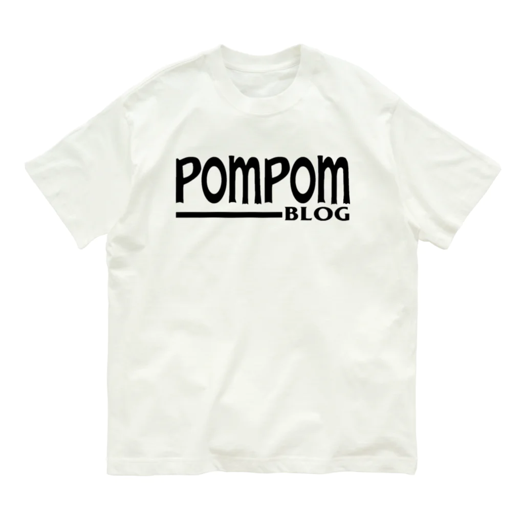 mf@PomPomBlogのPOM CRUZ（black） Organic Cotton T-Shirt