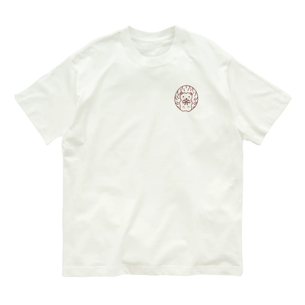 shop『harihari』(ハリハリ)のshop『harihari』オリジナルロゴTシャツ(ハリネズミ) Organic Cotton T-Shirt