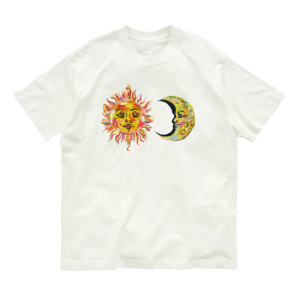 Gemo こうだともこの太陽と月 Organic Cotton T-Shirt