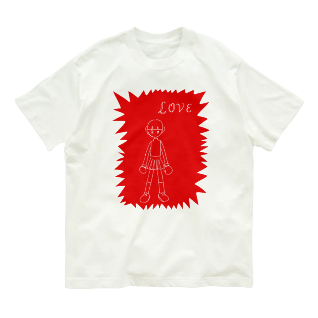 寿々木ここねのlove fight オーガニックコットンTシャツ