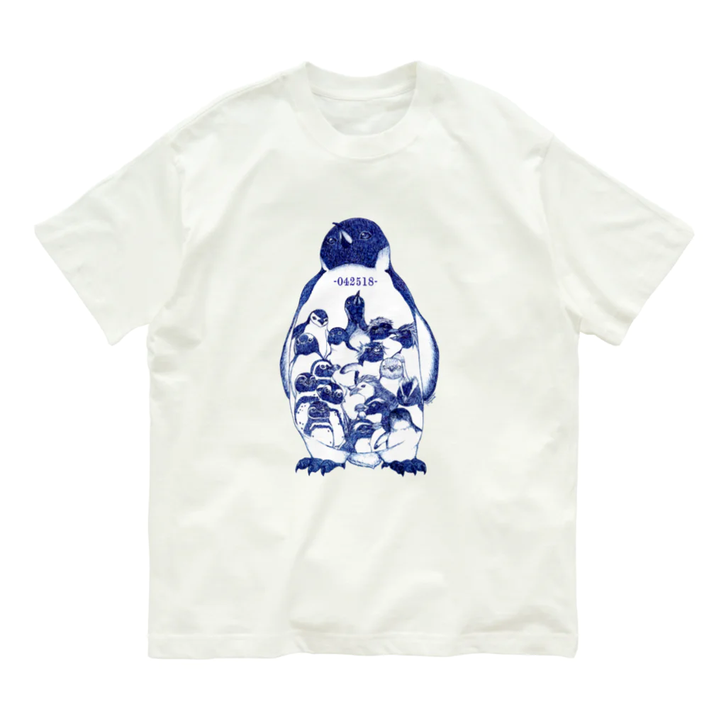 ヤママユ(ヤママユ・ペンギイナ)の-042518-World Penguins Day Organic Cotton T-Shirt