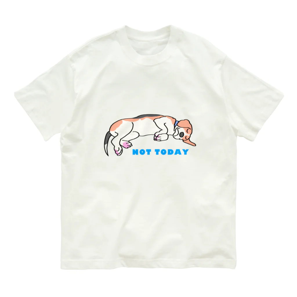 Volcano Private Fishing ParkのNot Todayビーグル オーガニックコットンTシャツ