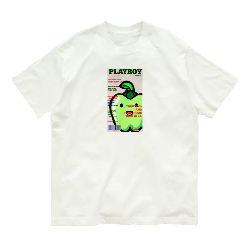 mebuki5678の茨城ピーマン限定商品 オーガニックコットンTシャツ