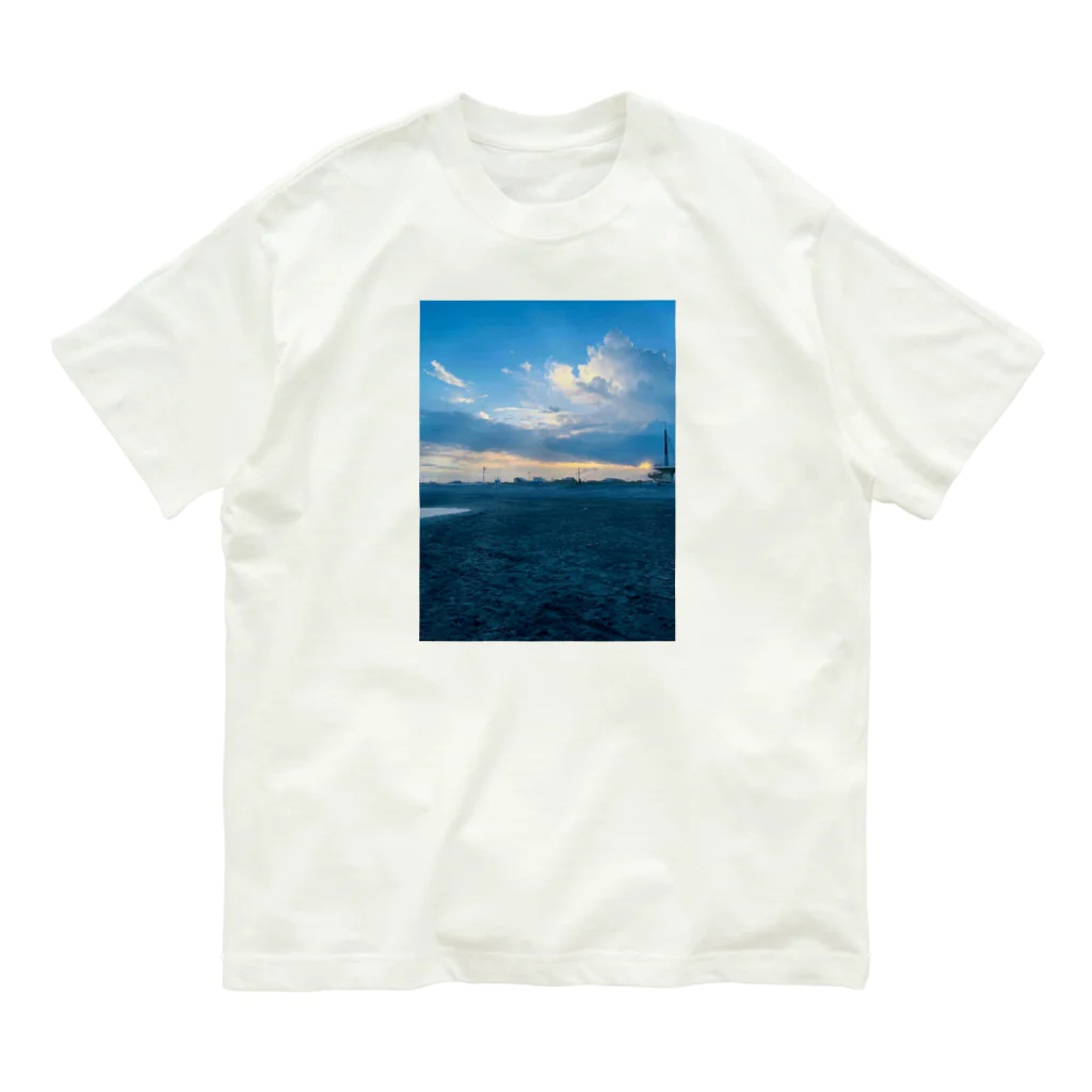 豊風本舗の九十九里浜　浜辺 Organic Cotton T-Shirt