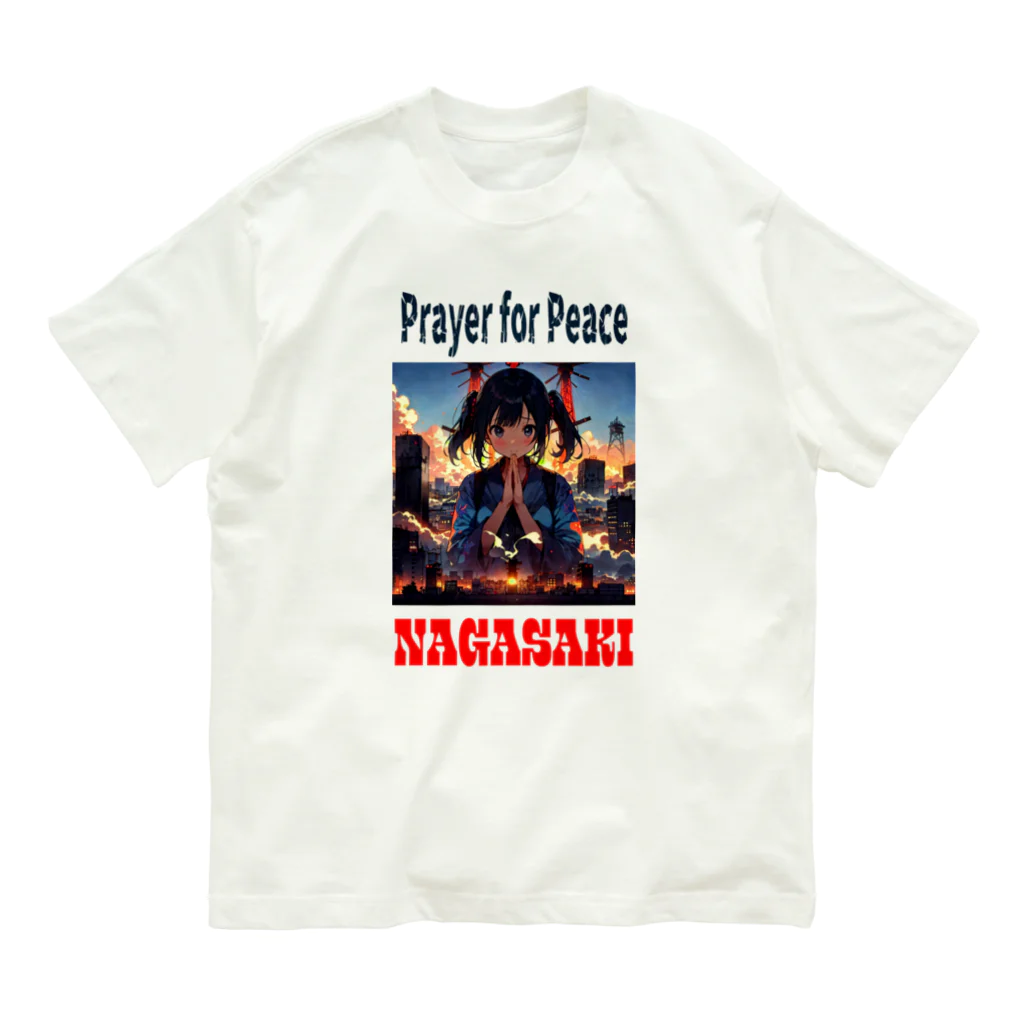 JUNの平和の祈り 02 オーガニックコットンTシャツ