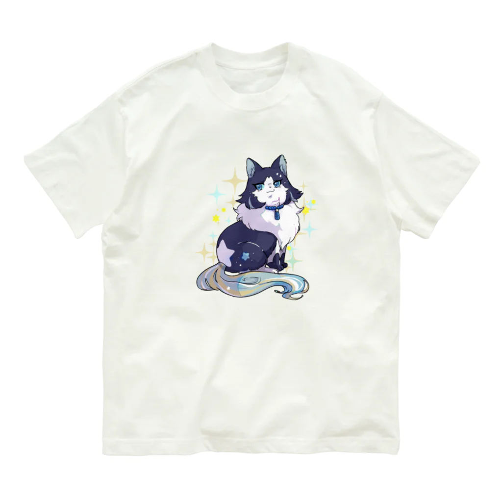 STARIA_38の流星猫のみゃーさん Organic Cotton T-Shirt