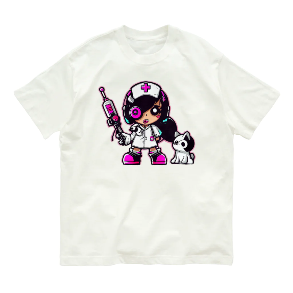 CuteCombatのCuteCombat_nurse(ナース)_ver.003 オーガニックコットンTシャツ