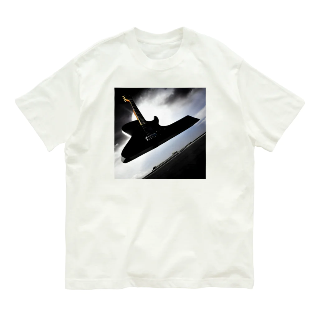 dolphineの空中に浮いてる巨大ギター Organic Cotton T-Shirt