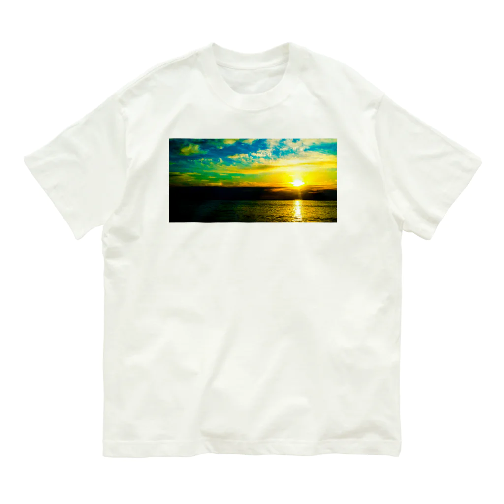 和楽家わたのやのwatanoya'23 sunset オーガニックコットンTシャツ