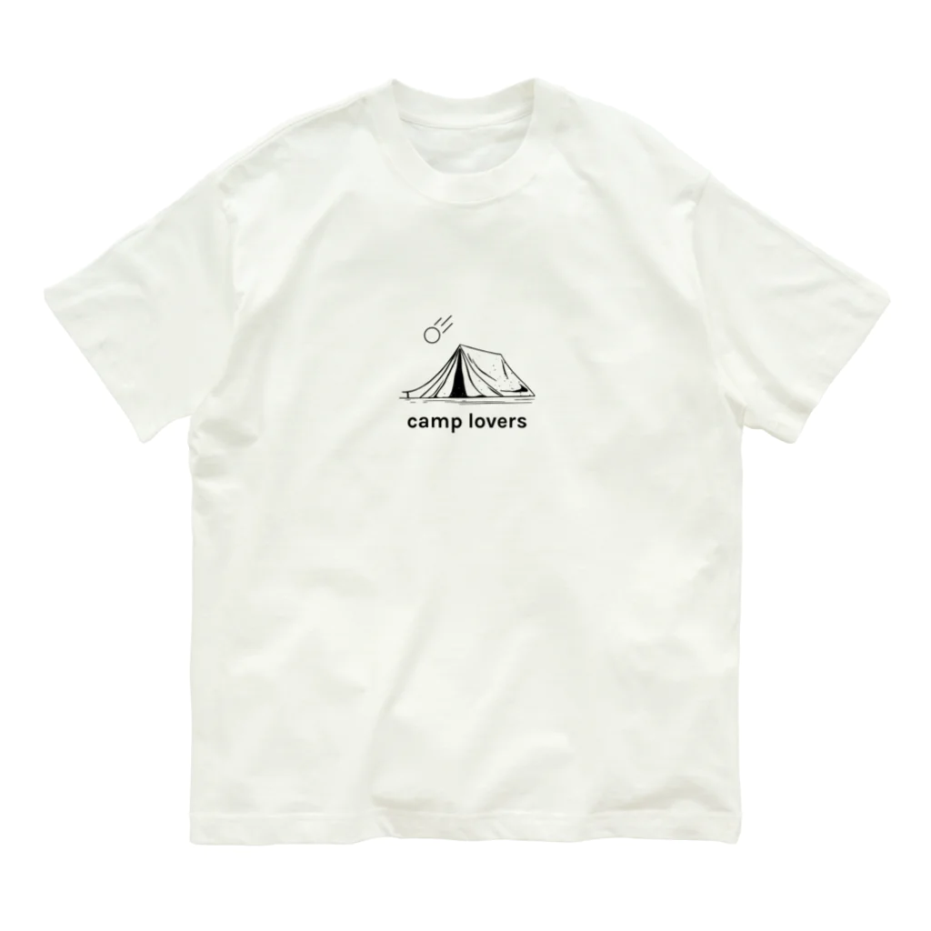 Only my styleのキャンプラバー オーガニックコットンTシャツ