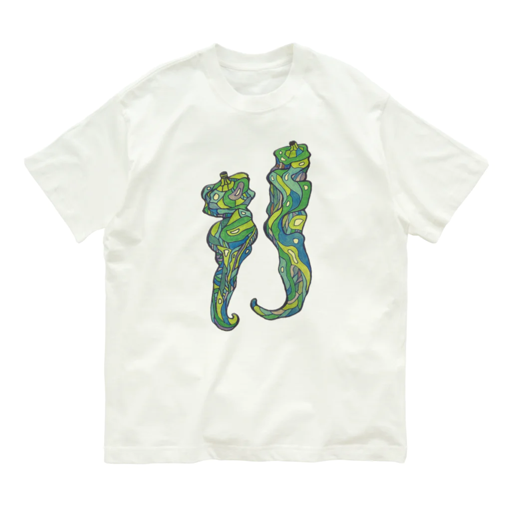 kana’s  collectionsの万願寺トウガラシ Organic Cotton T-Shirt