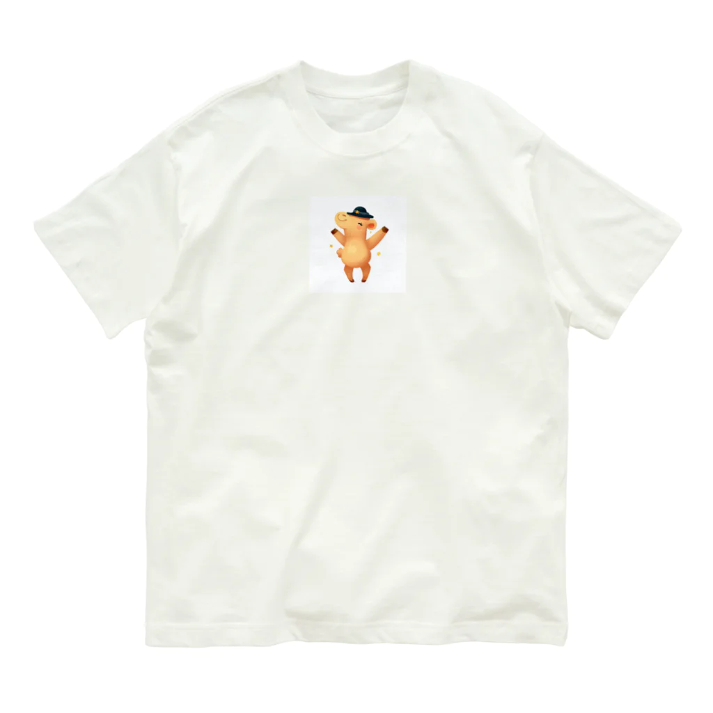 Shiba_IncのCamel Conductor（ラクダの指揮者） オーガニックコットンTシャツ