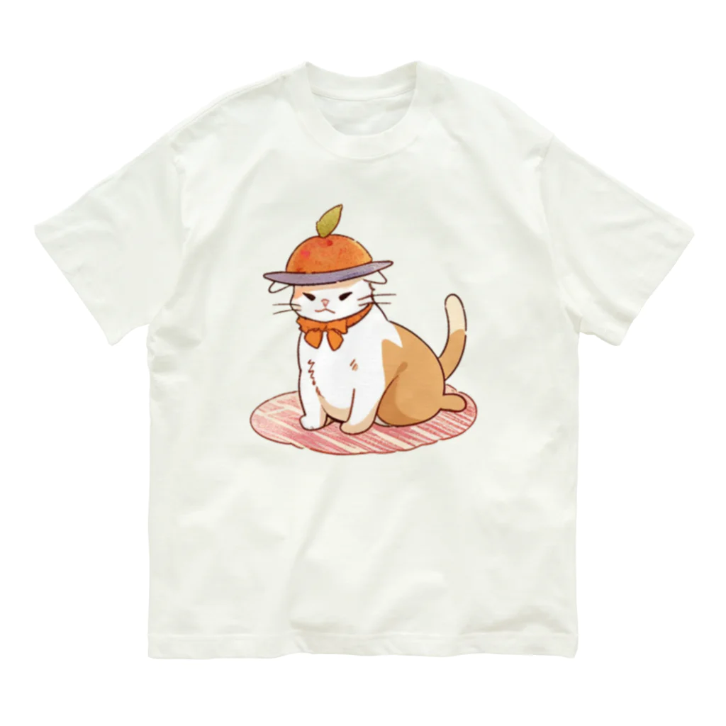 りーおすふぇんがりーのお腹ペコペコで具になっちゃったねこにゃん Organic Cotton T-Shirt