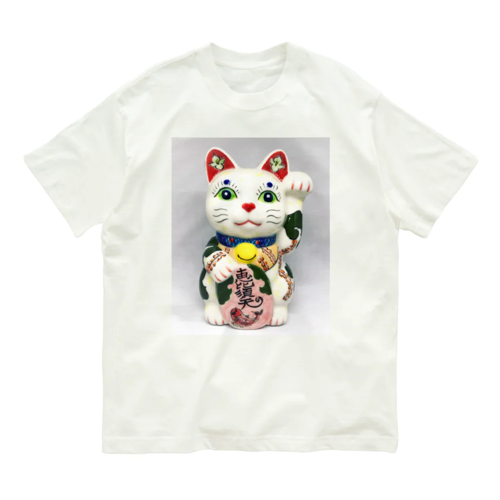 GENRYUの招き猫・恵比寿天 Organic Cotton T-Shirt