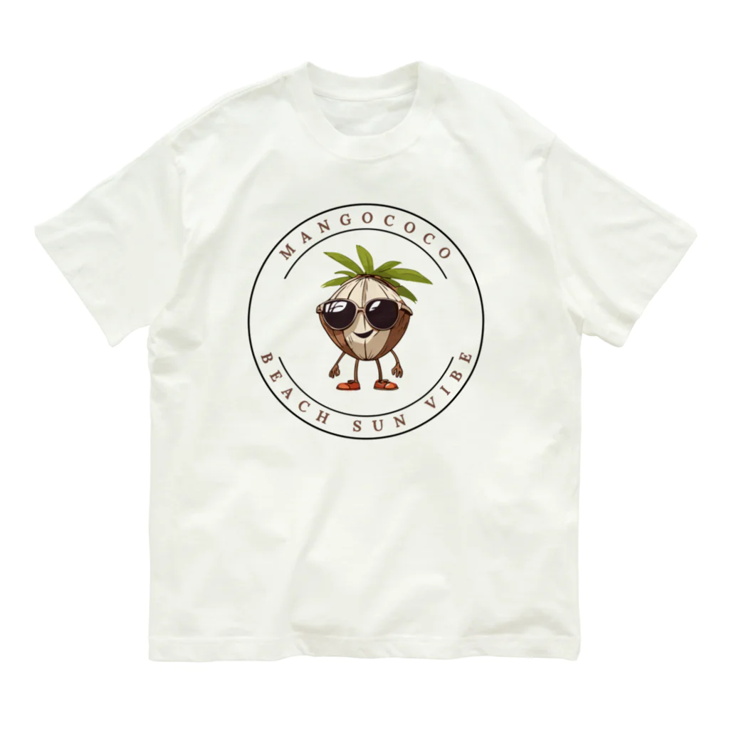 Mangococoの【開店限定価格】ココナッツキャラアイテム オーガニックコットンTシャツ