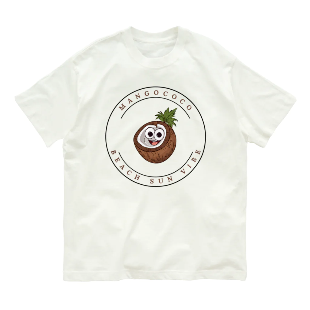 Mangococoの【開店限定価格】ココナッツキャラアイテム Organic Cotton T-Shirt