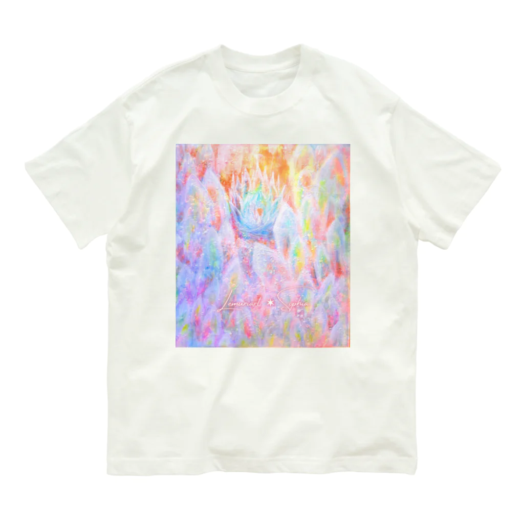 Lemuriart ✶ SophiaのHeart Flower オーガニックコットンTシャツ