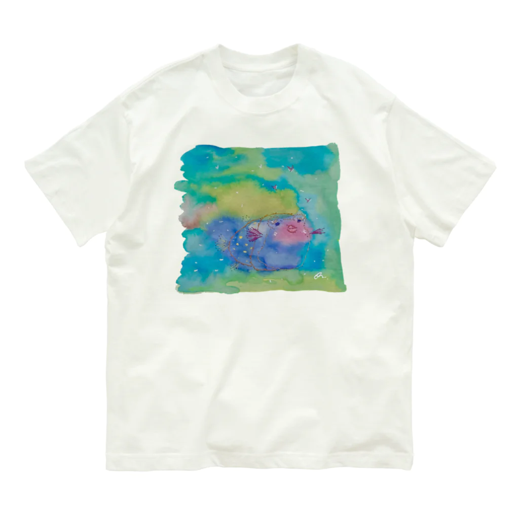 onmycolorの楽描き店のはこぷく代さん オーガニックコットンTシャツ