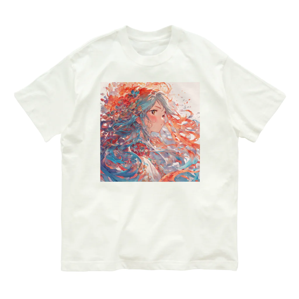 デジタルアート【gâteauchocolat】の幻想の少女 Organic Cotton T-Shirt