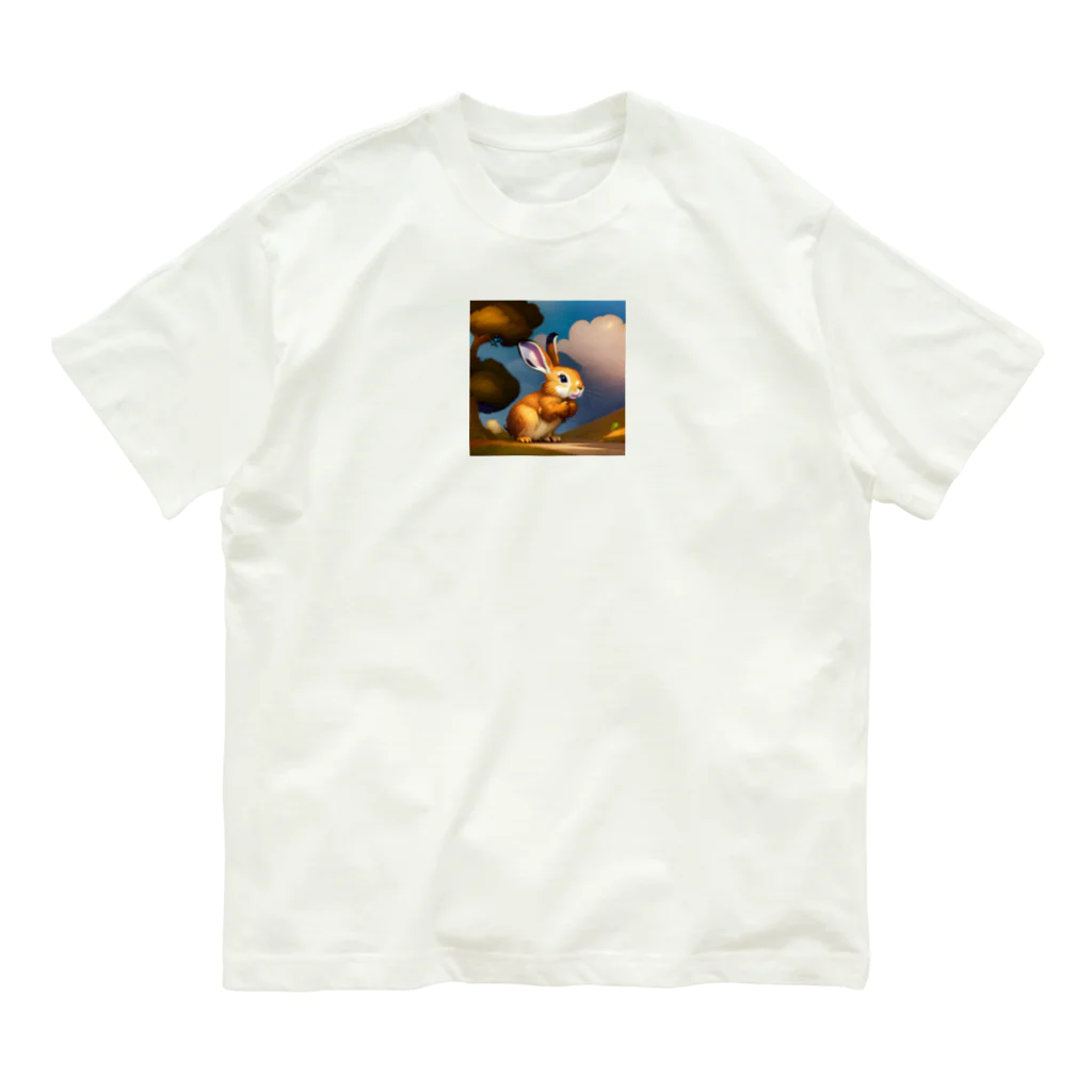 mikkunchamaのかわいいうさぎのイラストグッズ Organic Cotton T-Shirt