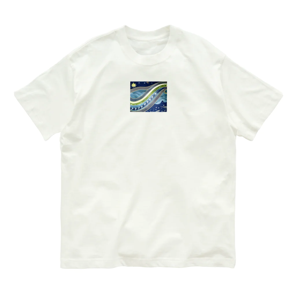 the blue seasonのウミヘビ座 オーガニックコットンTシャツ