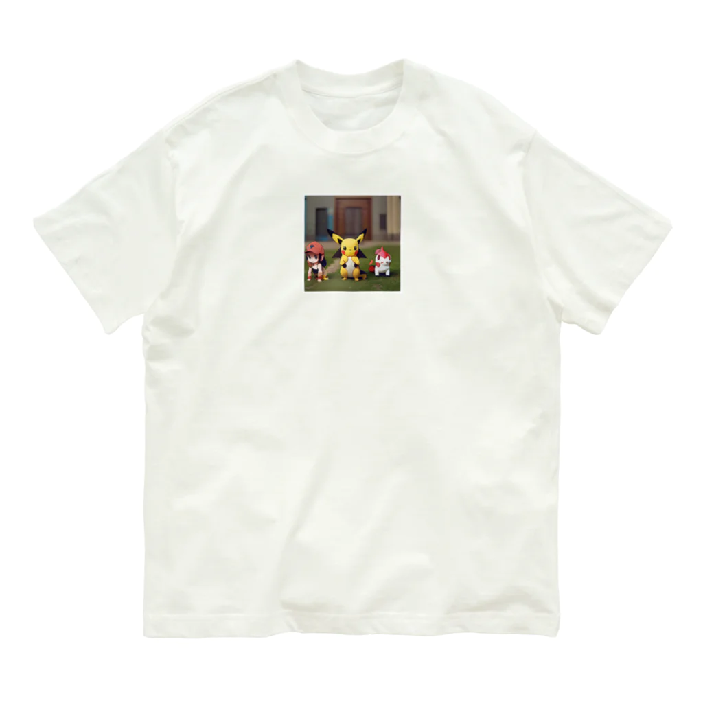 太陽のピカチュウの仲間たち Organic Cotton T-Shirt