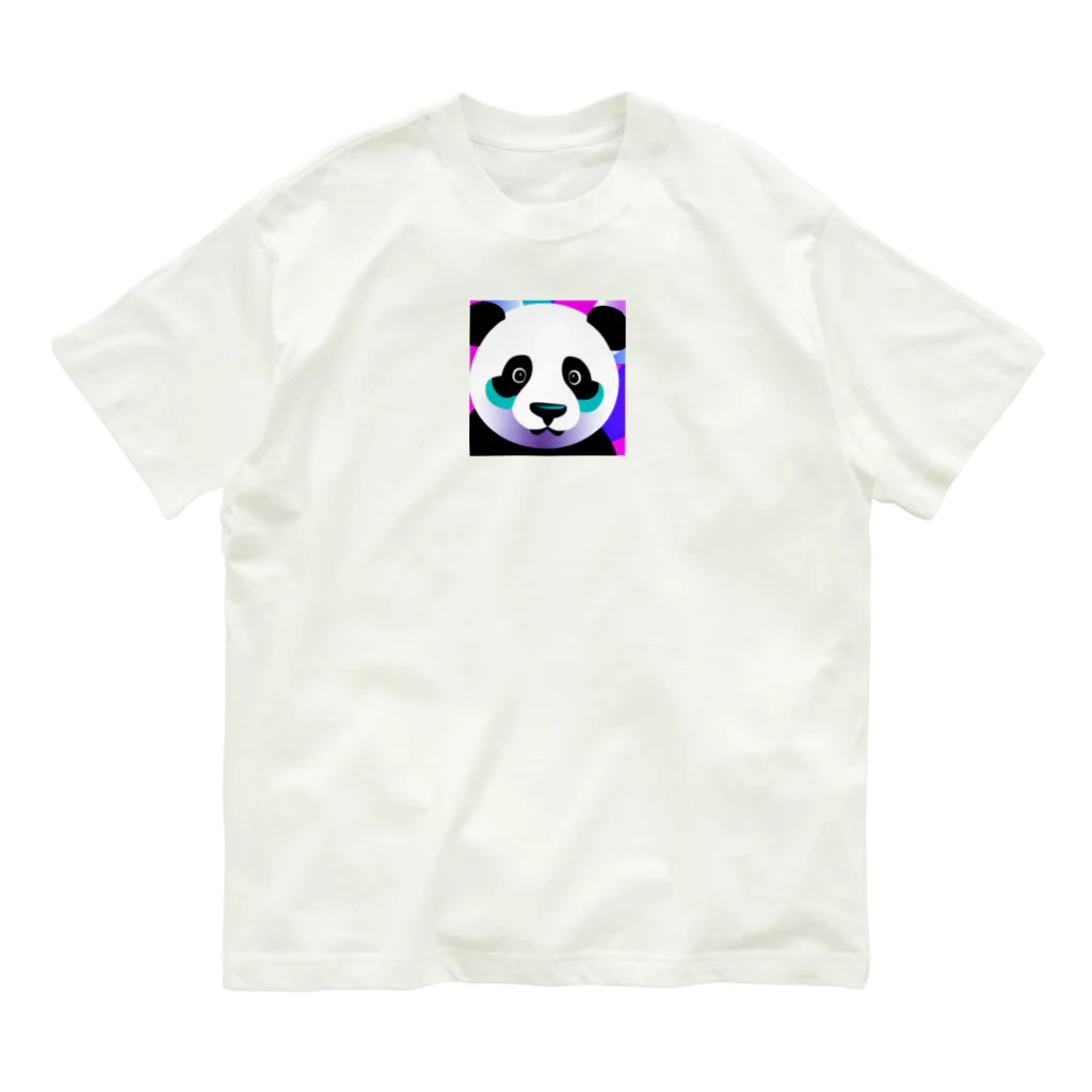 クリエイティブ・クリーチャーショップの蛍光ポップパンダ Organic Cotton T-Shirt