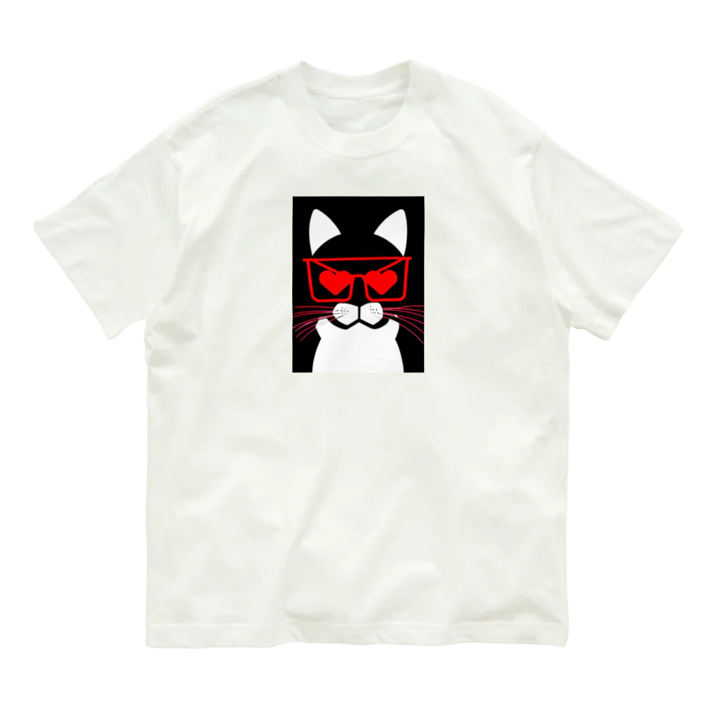 tentenxのchill猫 オーガニックコットンTシャツ