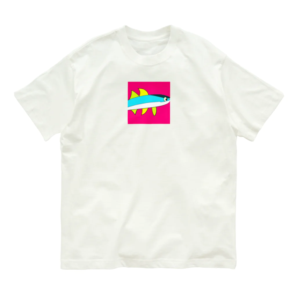 魚大好きマンのさかな Organic Cotton T-Shirt