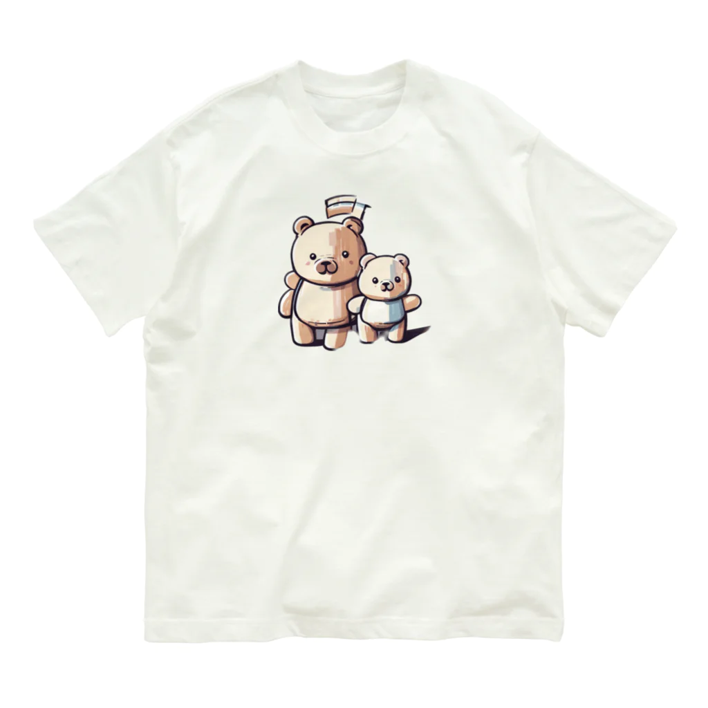 my-jpのくまちゃんズ オーガニックコットンTシャツ