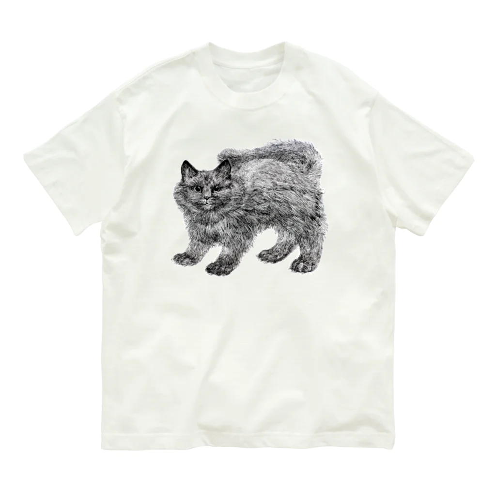 segasworksのふわふわの仔猫 オーガニックコットンTシャツ