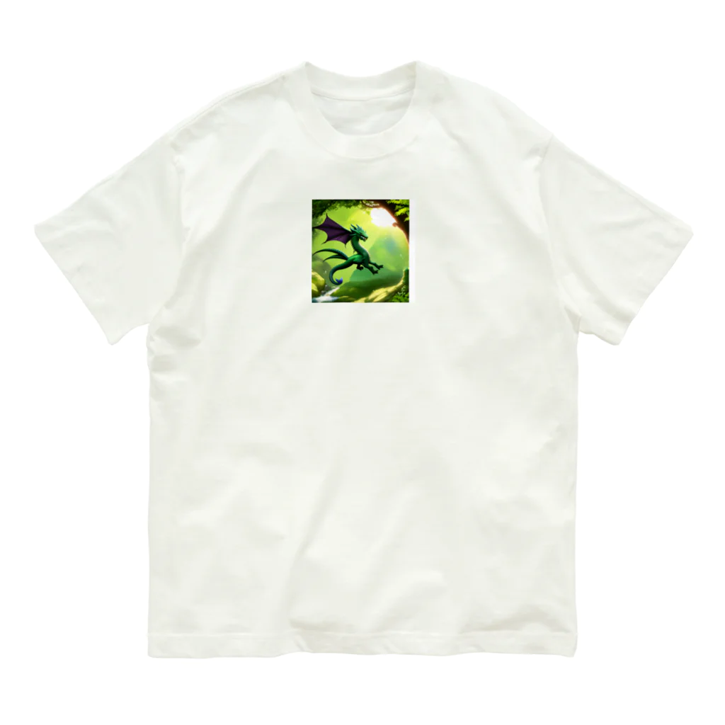 Wakuryuの八恩　森の守り神　愛龍　 Organic Cotton T-Shirt