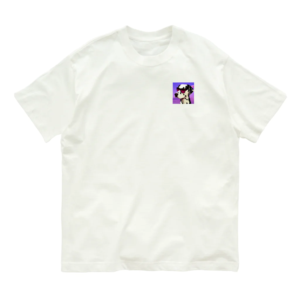 miekoriのsunglasses dog オーガニックコットンTシャツ