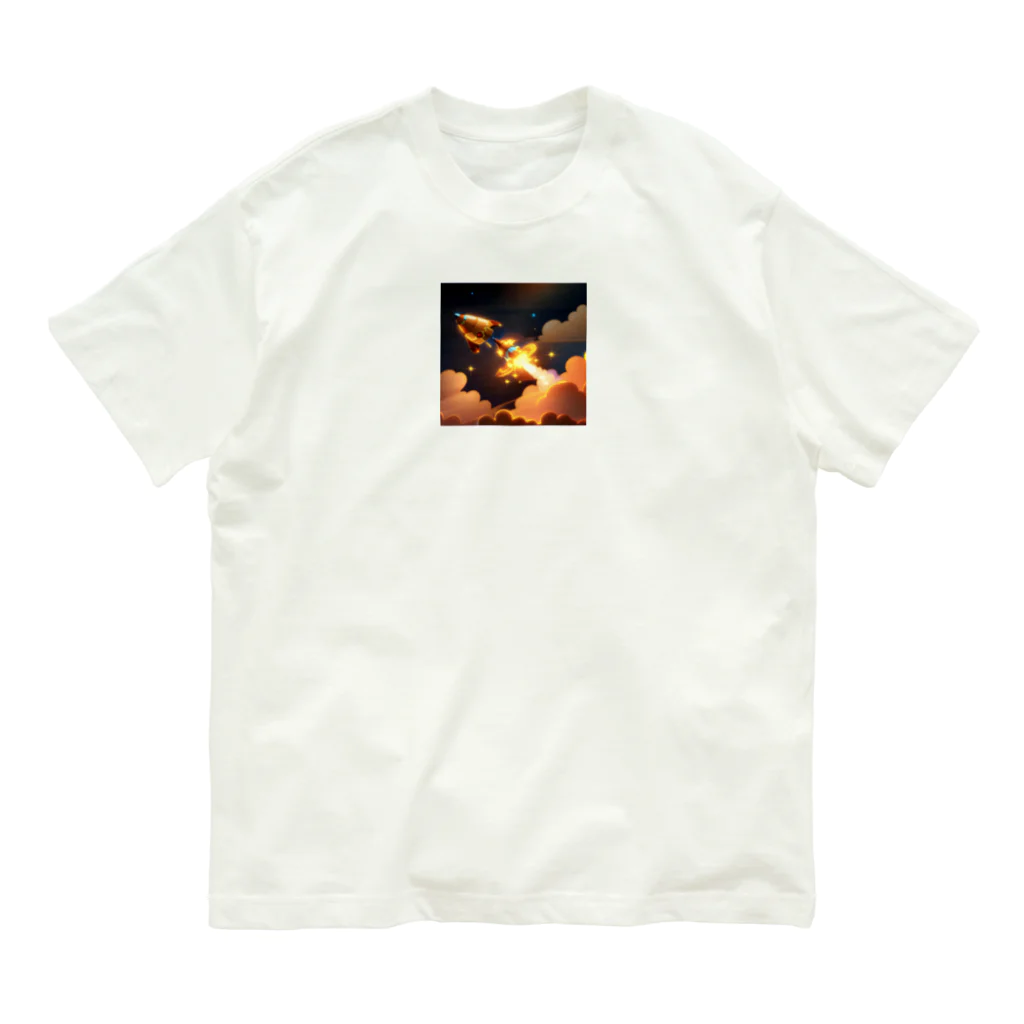 tawashimanの幻想ロケット Organic Cotton T-Shirt