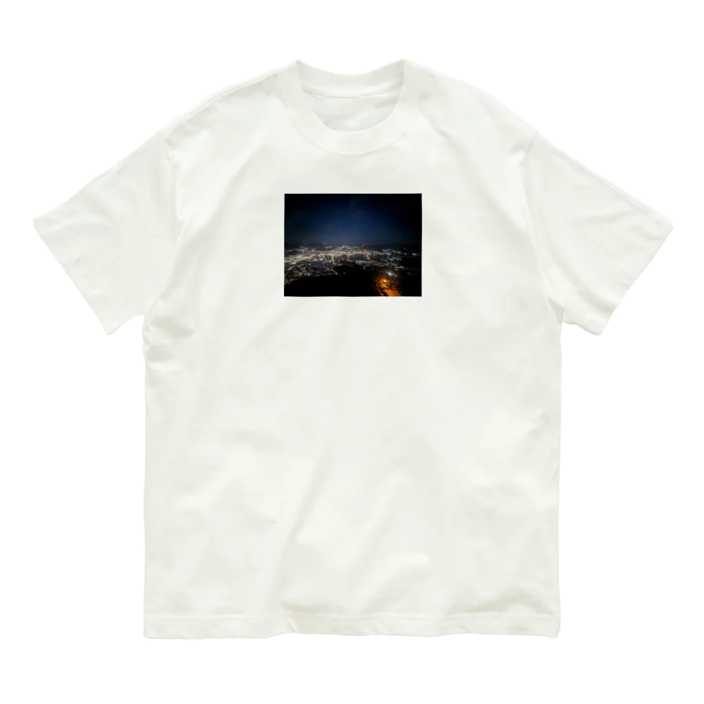 cre_tatsuの夜景ファッション - エレガントで洗練された夜のスタイル オーガニックコットンTシャツ