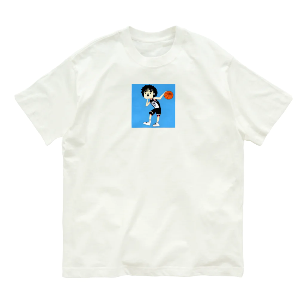 IOSUKEのバスケットくん オーガニックコットンTシャツ