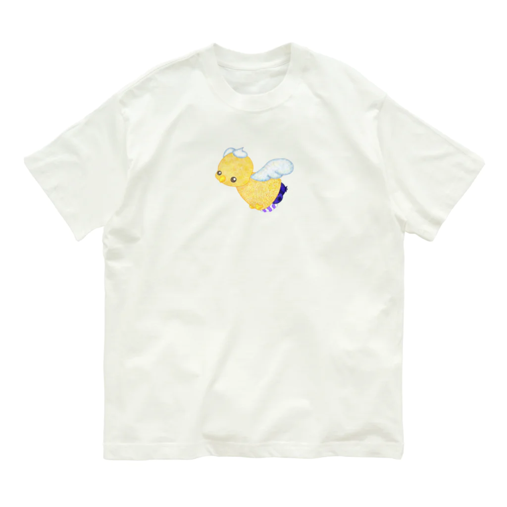 satoayaのアニマルカフェのフードアニマル　クレープバード オーガニックコットンTシャツ